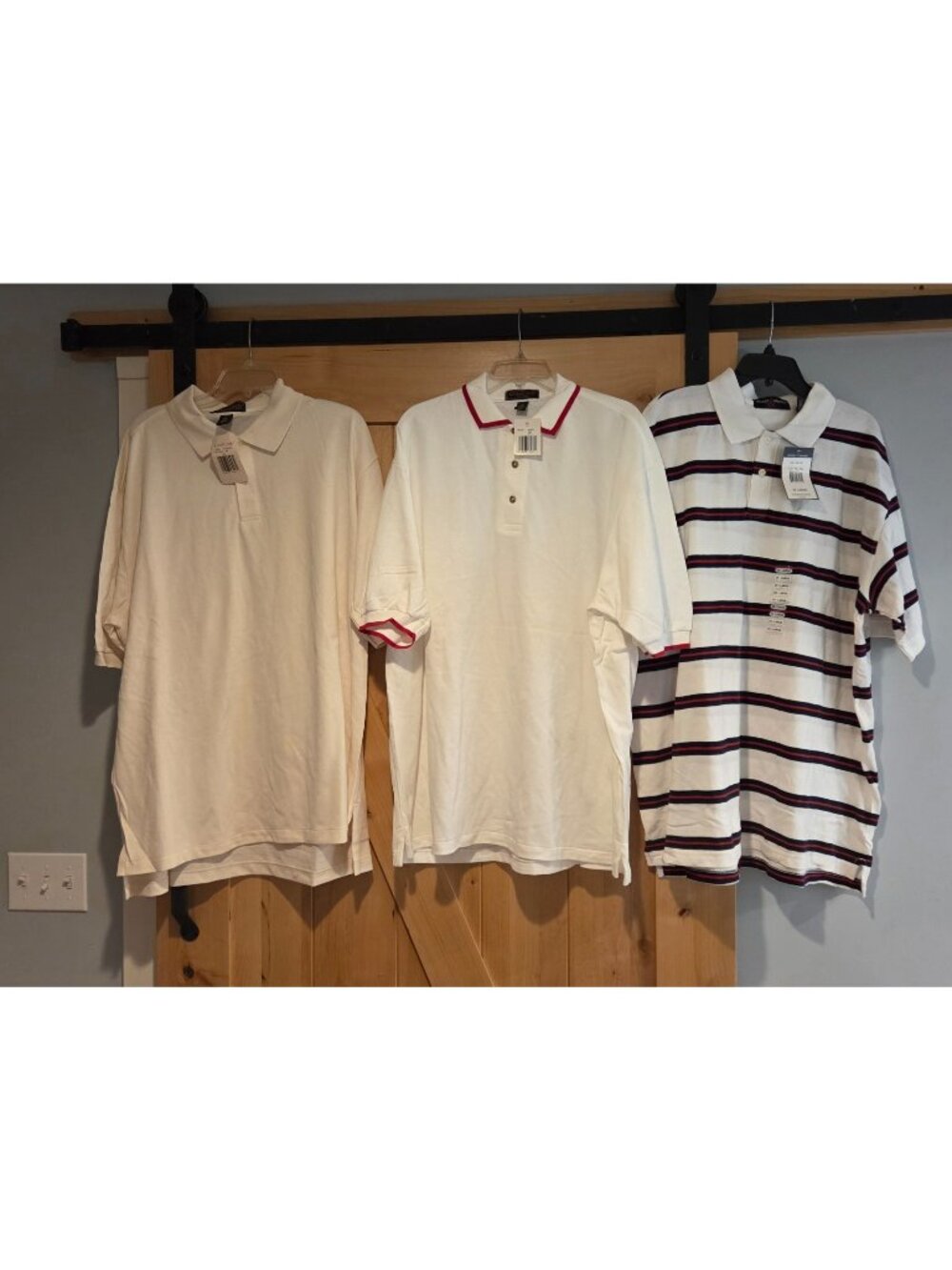 Vtg New! Lot of 3 Men's Size XXL 100% Cotton Short Sleeve Polo Shirt Cross Creek